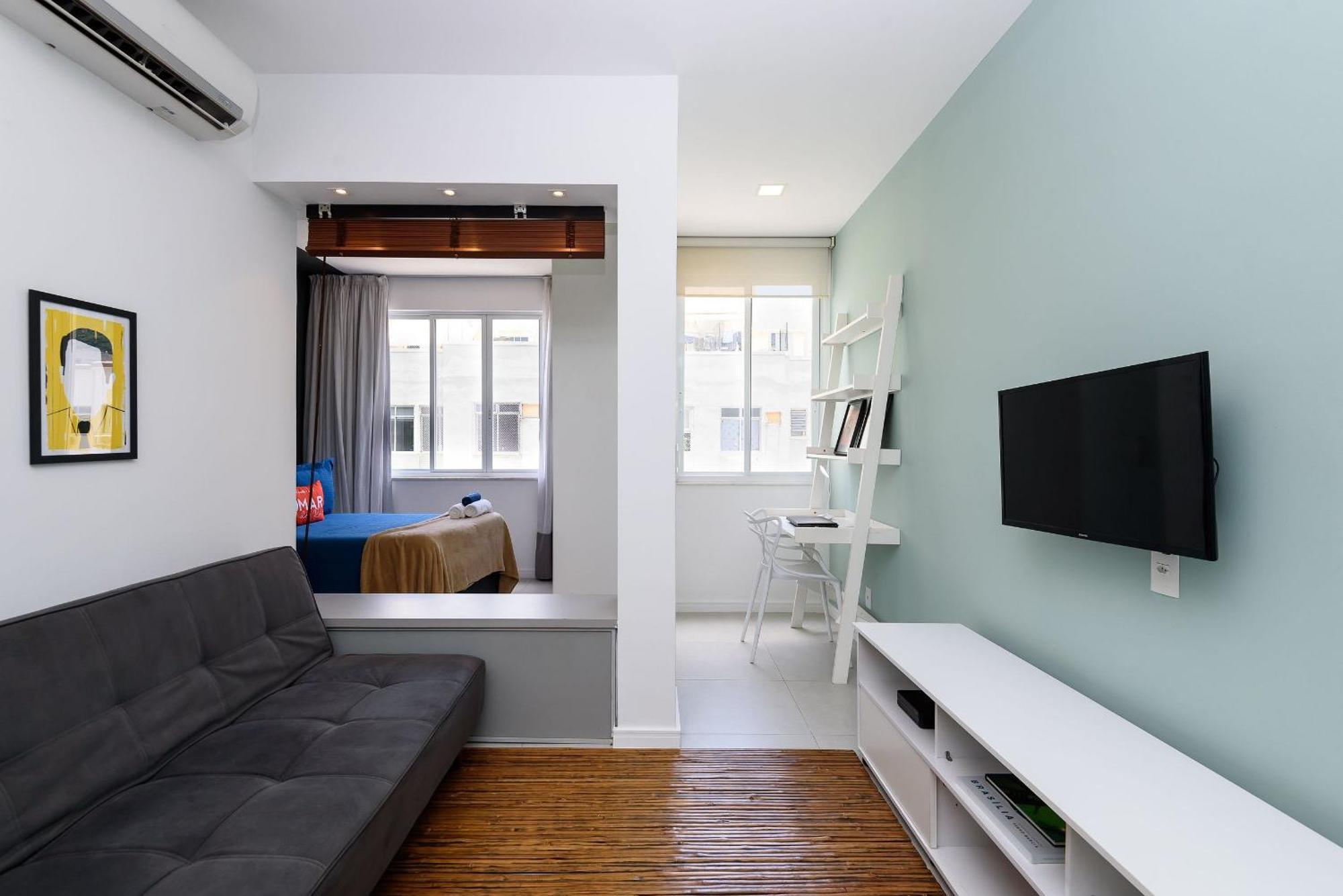 Quarto&sala C/ Workstation No Leblon | Dmc 24/609 Apartamento *