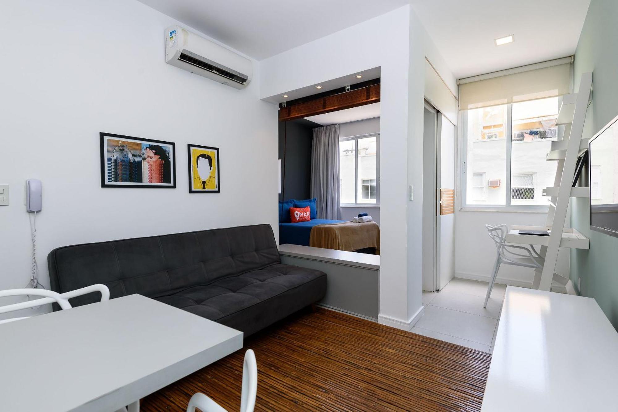 Apartamento Quarto&sala C/ Workstation No Leblon | Dmc 24/609 *